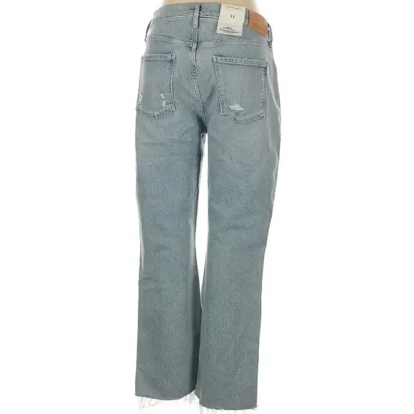 Citizens of Humanity Isola Jeans 32 Button Fly Cropped Bootcut Raw Hem NWT - Picture 14 of 16